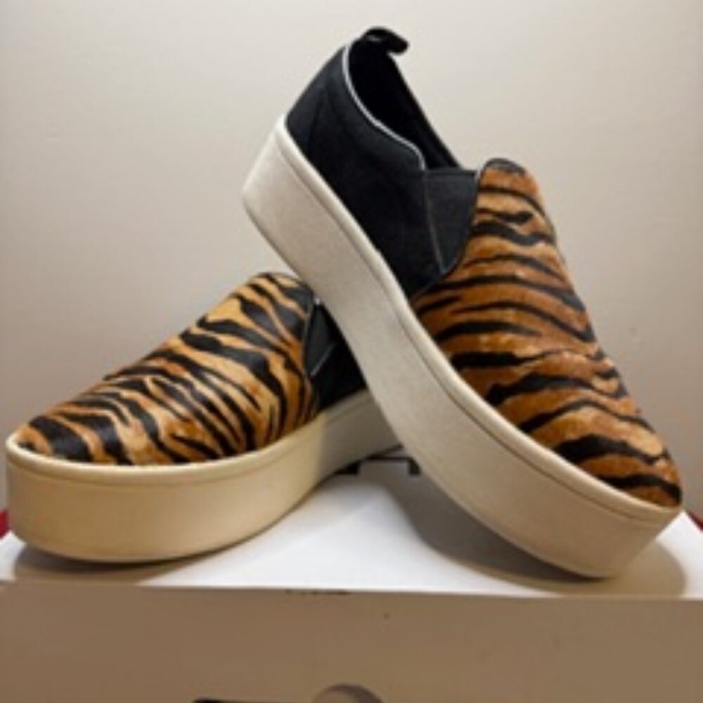 Aldo Leporad Print Platform Slip‑Ons – Size 7